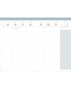 Navulling agenda’s Weekagenda's