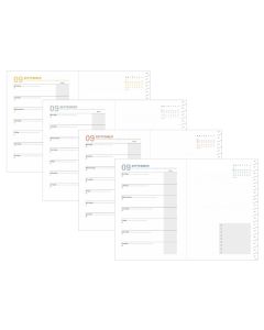 Navulling agenda’s Weekagenda's